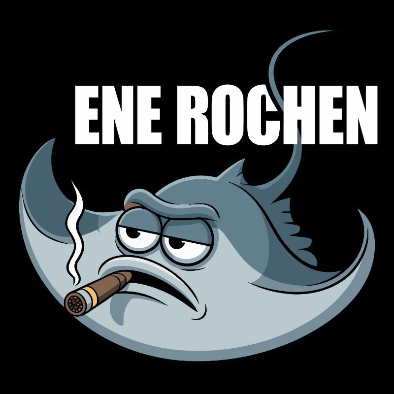 Ene Rochen Raucher Spruch Zigarette Kippe Rauchen