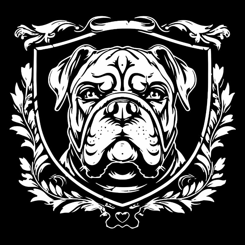 Blason du bouledogue à la période baroque