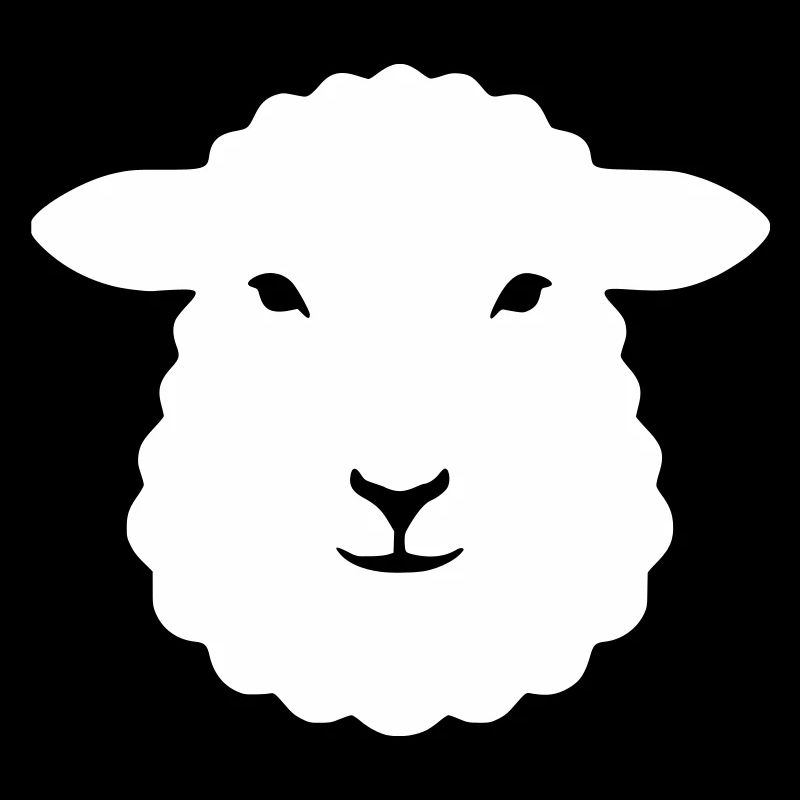 Sheep Head Lamb Wool Farm Vector