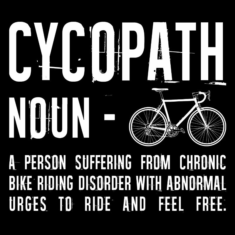 Distressed Bicycle Text Art