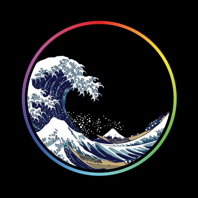 Regenbogen-Wellen-Kreis