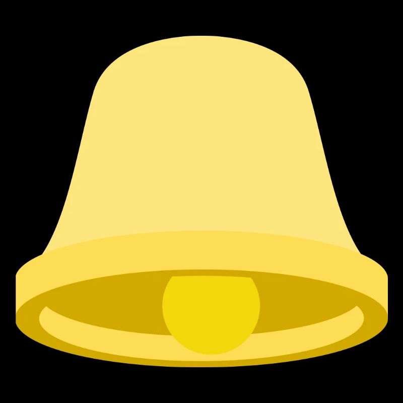 Yellow Bell Icon – Minimal