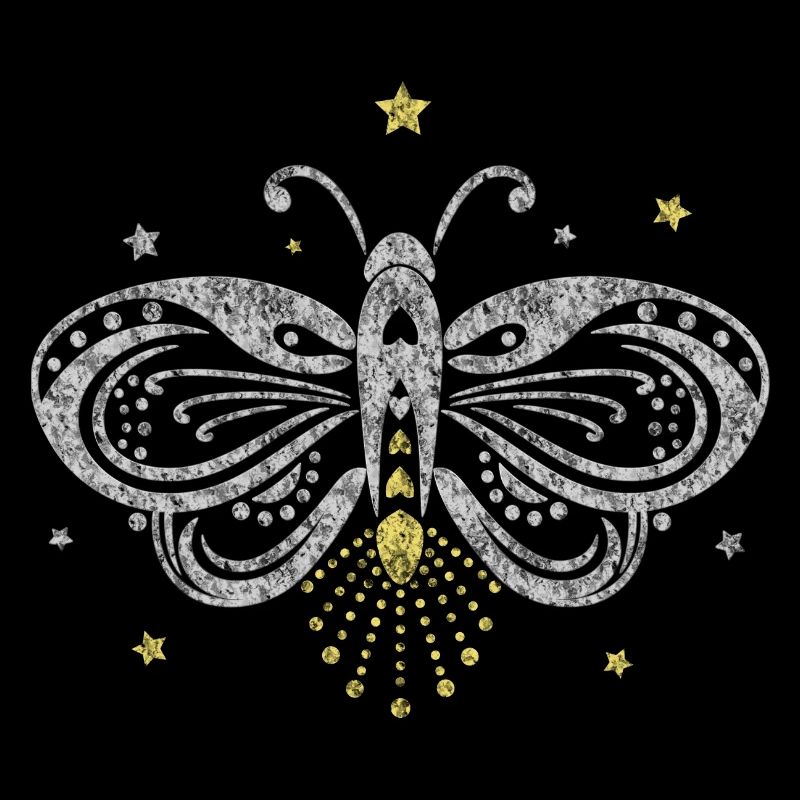 Firefly moth tattoo light star