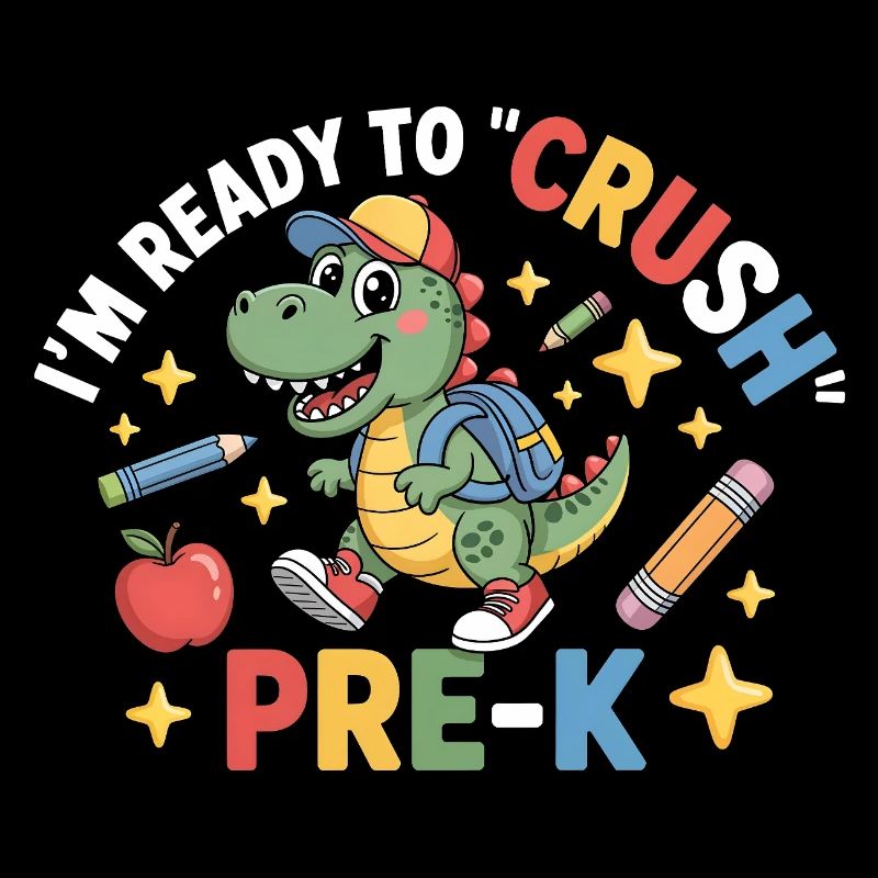 Bereit, Pre K Dinosaurier zu zerquetschen