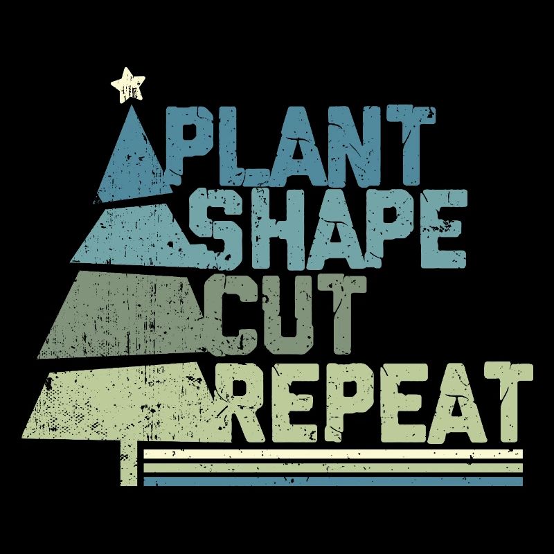 Christmas Tree Grower Plant Shape Cut