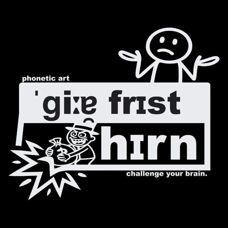 Greed eats the brain - phonetic art