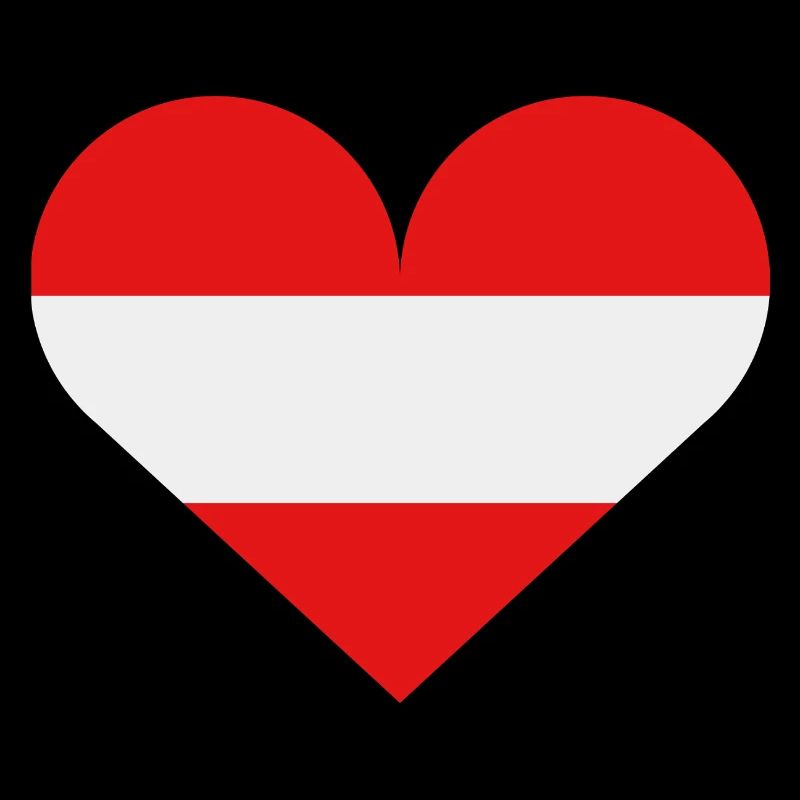 Austria heart flag