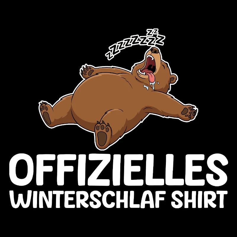 Winterschlaf Modus Bär Lustig Langschläfer