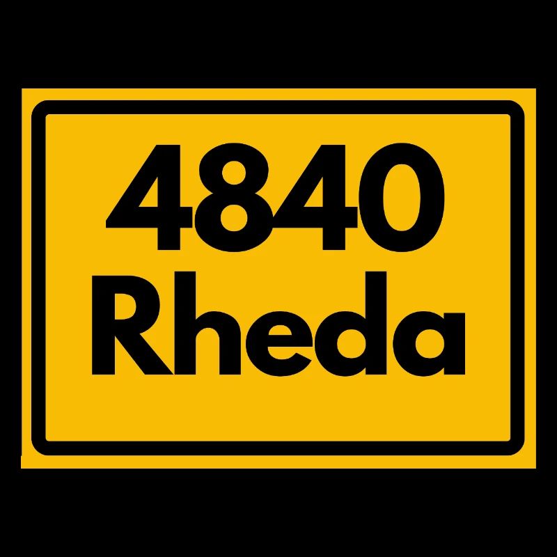 ALTE POSTLEITZAHL PLZ RETRO 4840 RHEDA 