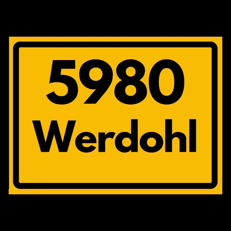 ANCIEN CODE POSTAL RÉTRO 5980 WERDOHL HEIMAT