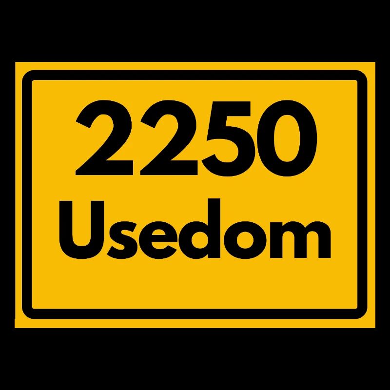 OLD POSTCODE POSTCODE RETRO 2250 USEDOM HEIMAT