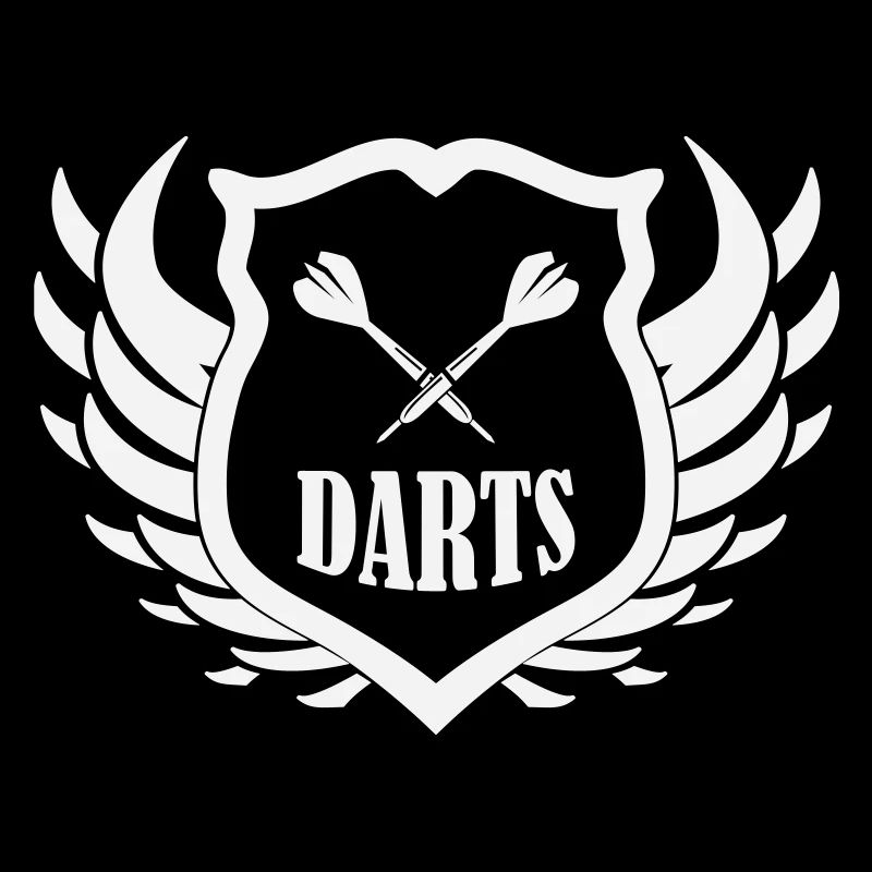 Darts Schild Flügel Motiv