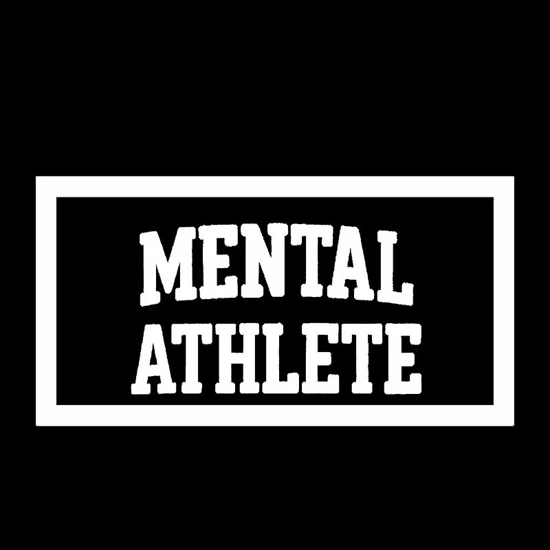 Conception typographique audacieuse d'un athlète mental