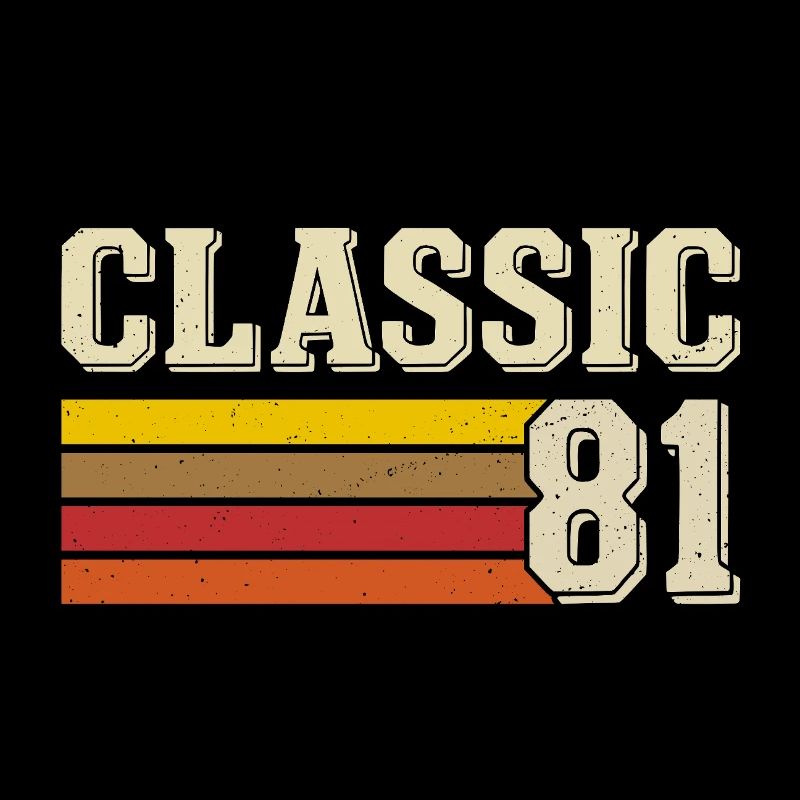 Retro Classic 81 – Geboren 1981 Vintage Geburtstag