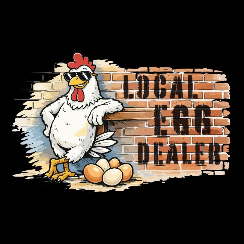 Chicken in graffiti style