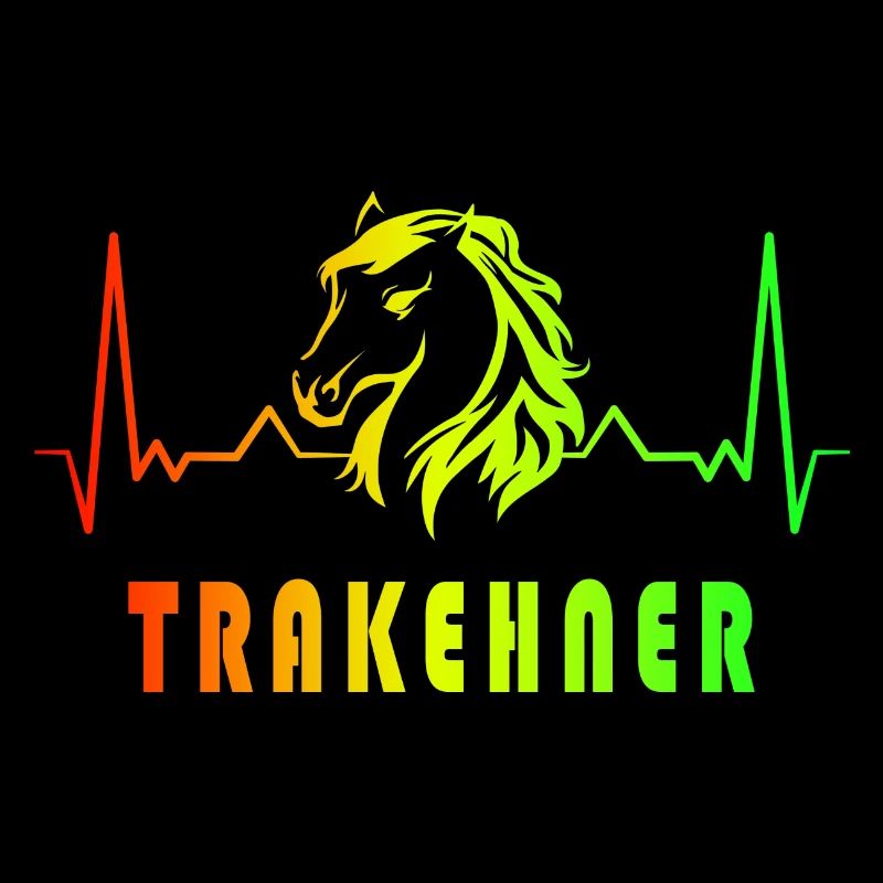 Trakehner Pferde Herzfrequenz Design