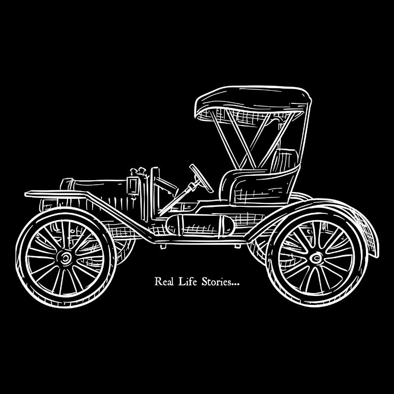 Oldtimer Blaupause Linie Kunst