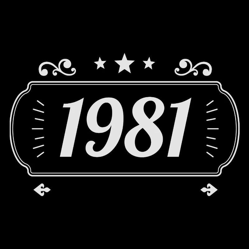 Vintage 1981 Retro Anniversary 1981