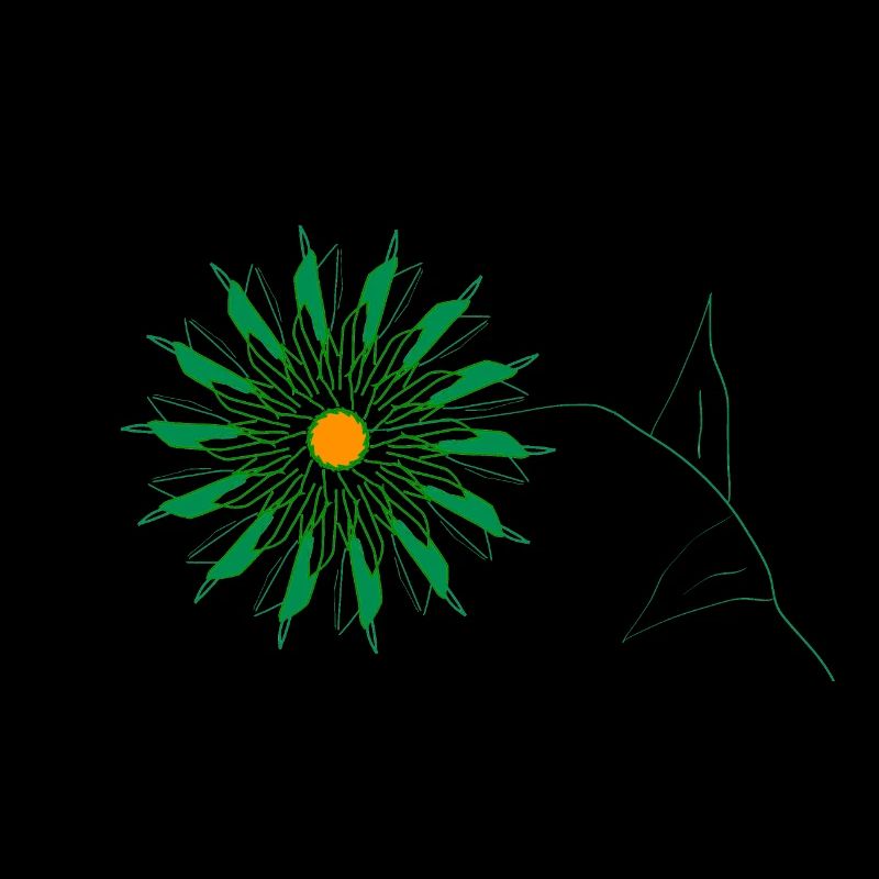 grüne blume