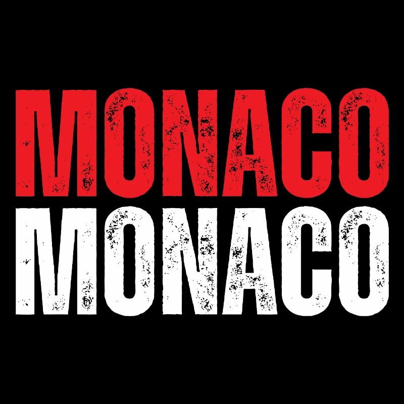 Monaco-Flagge, monegassischer Stolz