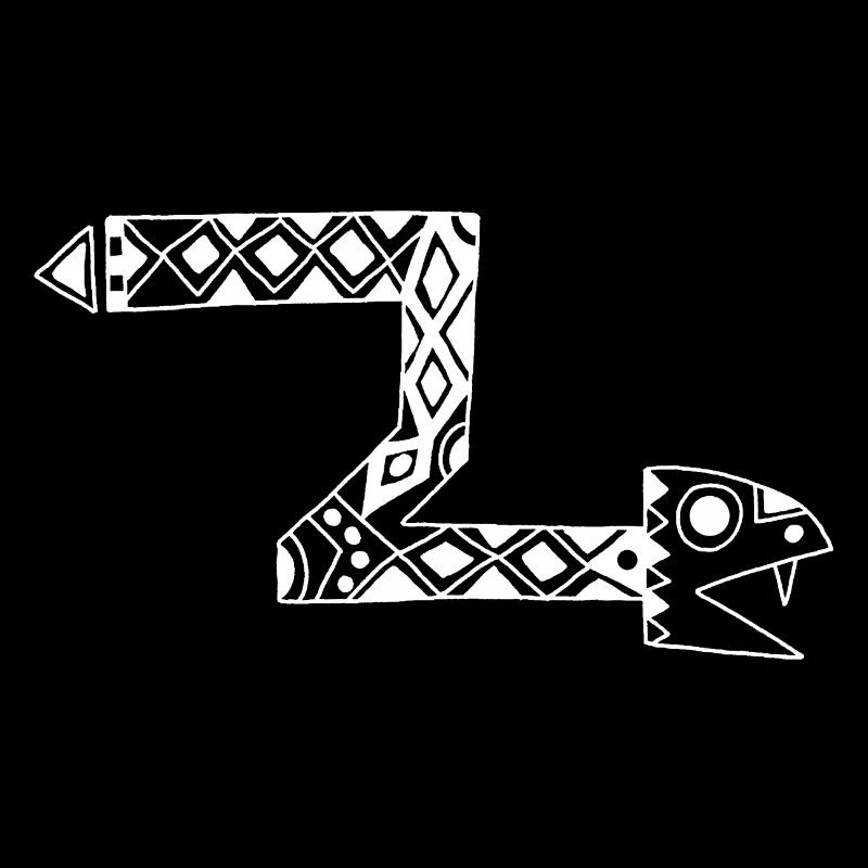 Serpent totem blanc
