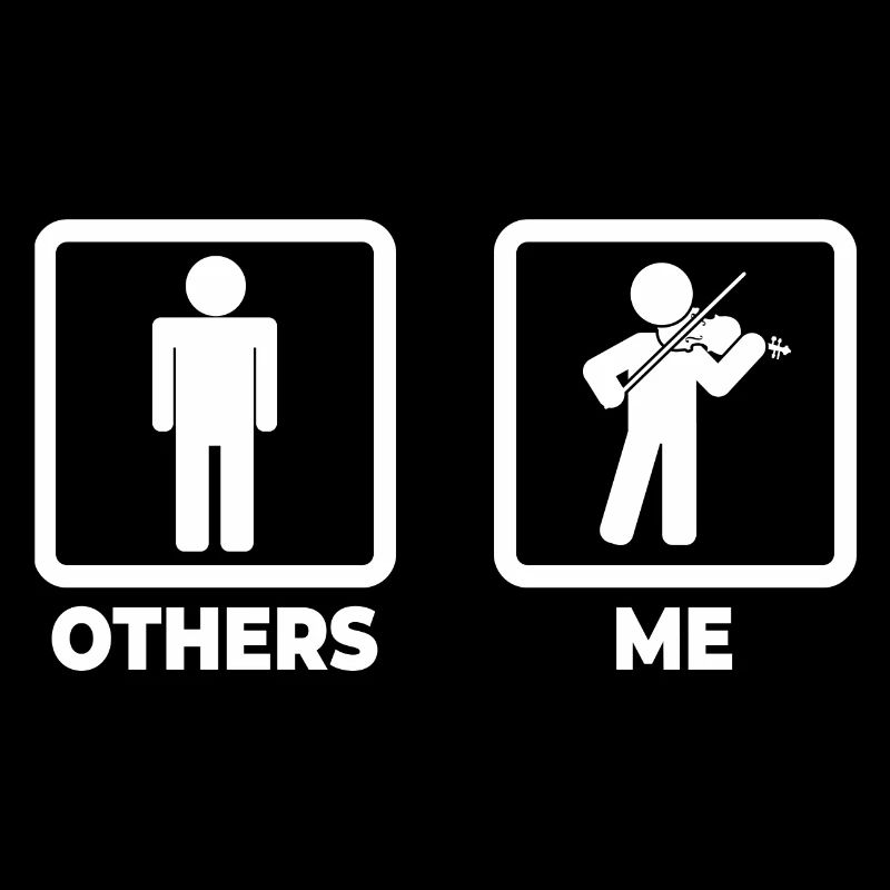 Violinist Stick Figure