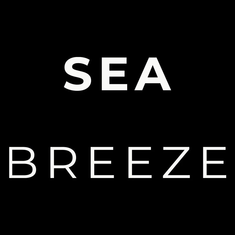 Brise Marine Minimaliste Typographie