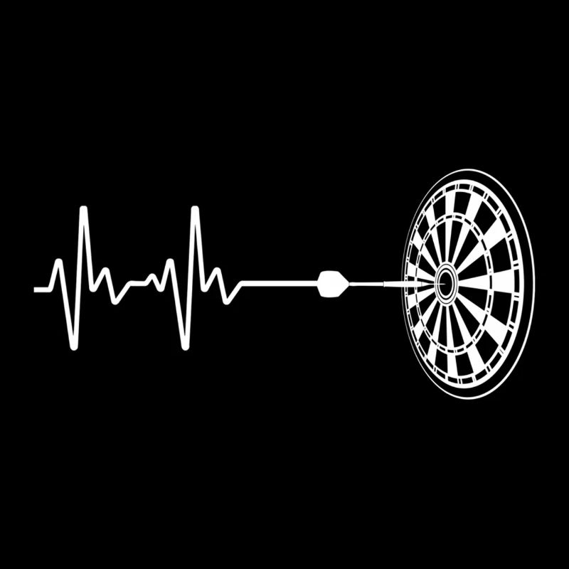 Dart Herzschlag Kunst Darts