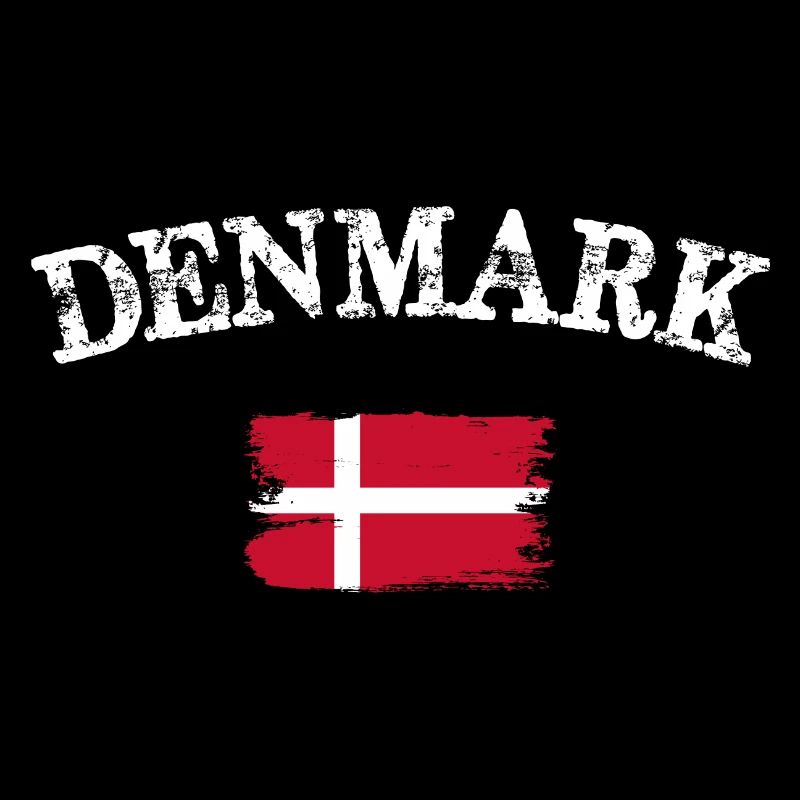 Drapeau brossé du Danemark