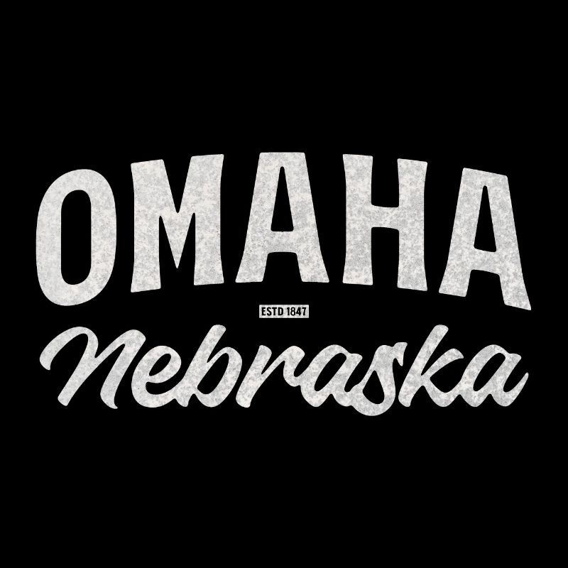 Omaha Nebraska Vintage Script Tee