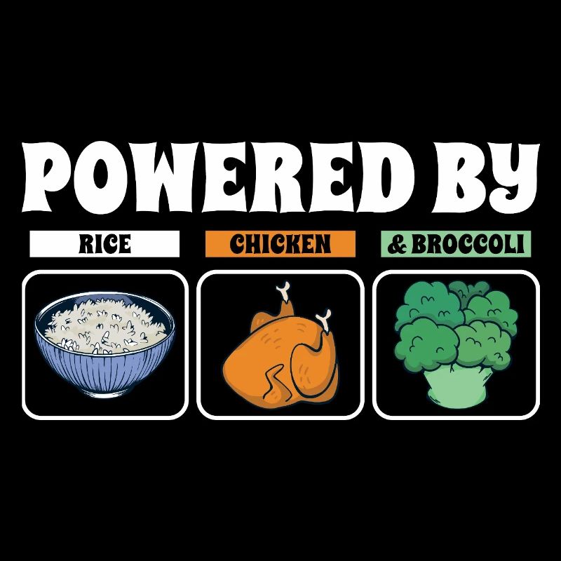 Powered By Rice Chicken Broccoli
