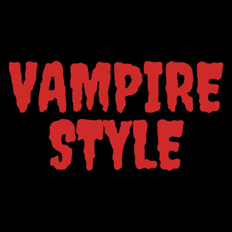 Style vampire Conception graphique ludique