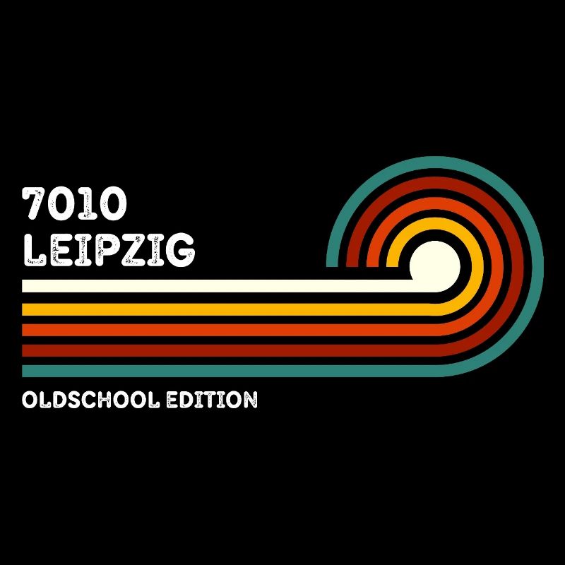 Chemise rétro Leipzig 7010 Code postal Vintage