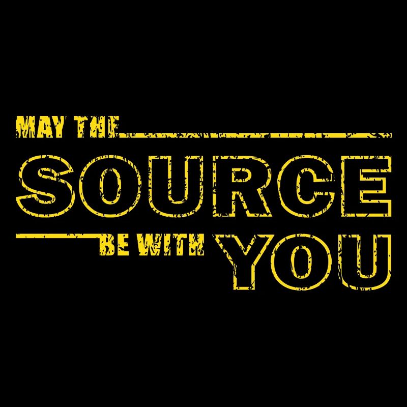 May the Source Be With You – Geek Tee