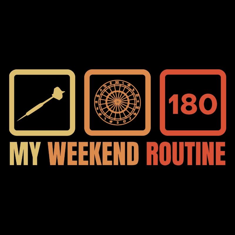 Routine du week-end des joueurs de fléchettes