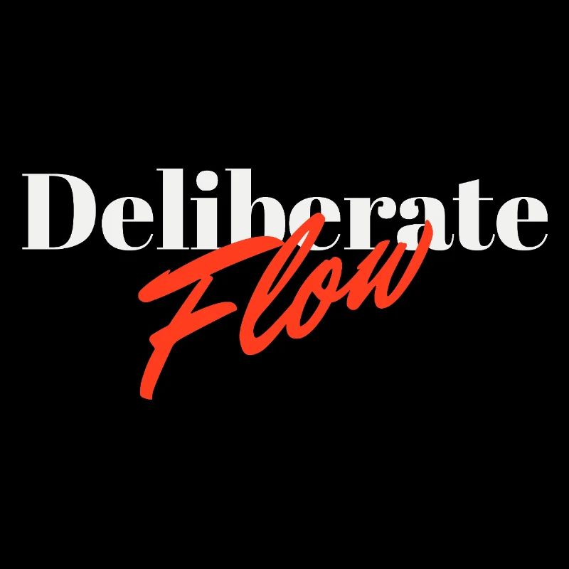 Deliberate Flow Minimal Typography Design