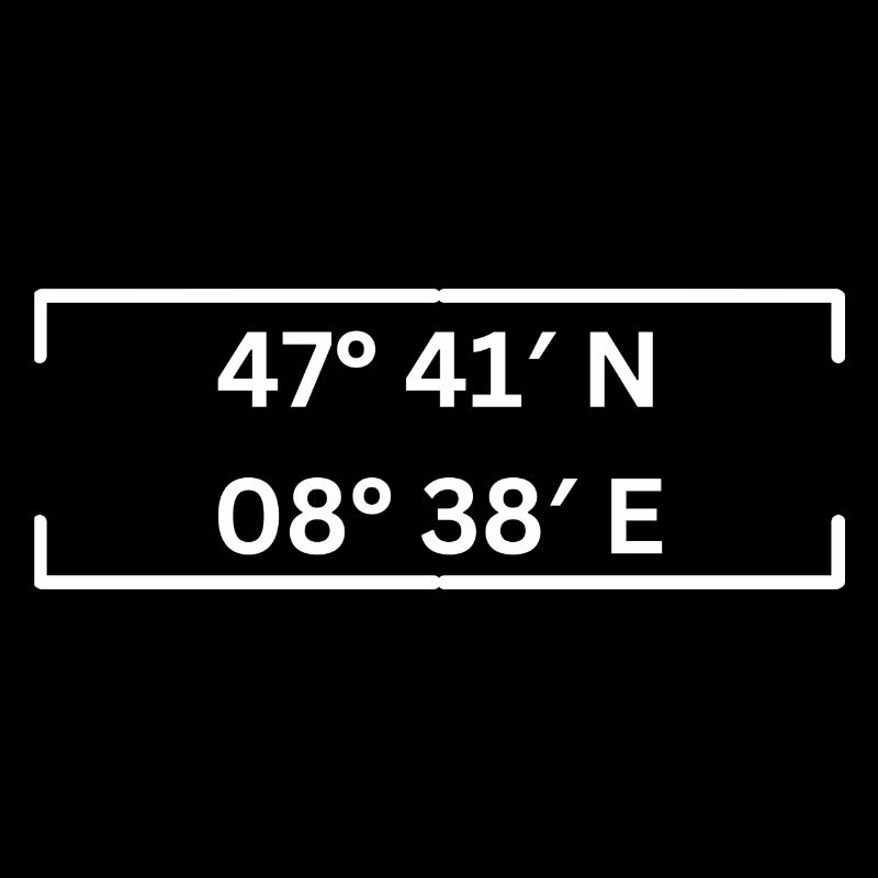 Coordinates Schaffhausen Minimalist