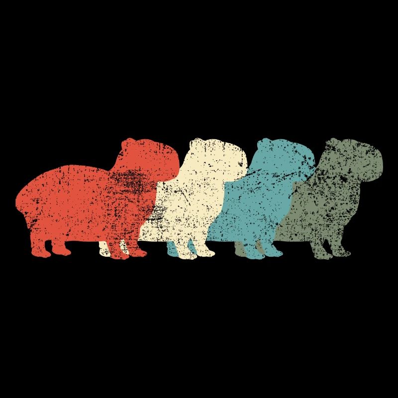 Capybara Retro Vintage