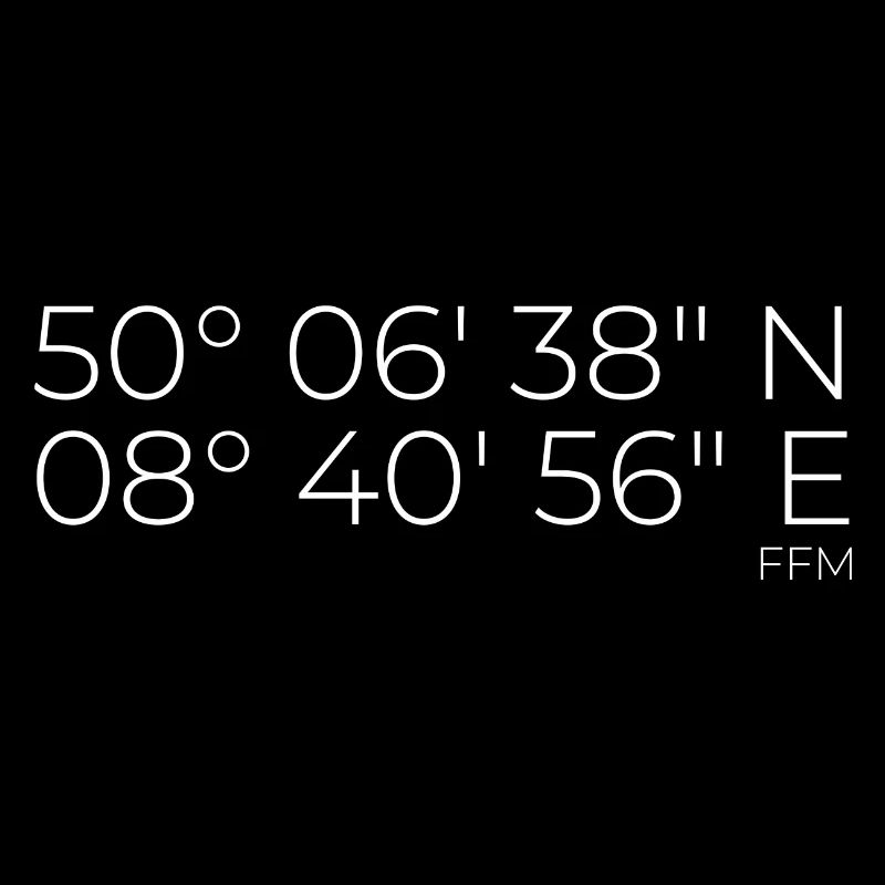 Coordinates Frankfurt am Main FFM