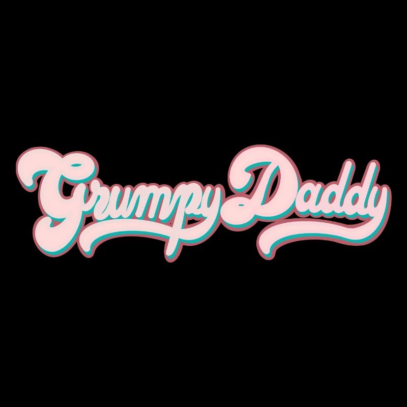 Grumpy Daddy Script rétro - Soutien-gorge de sport couleur