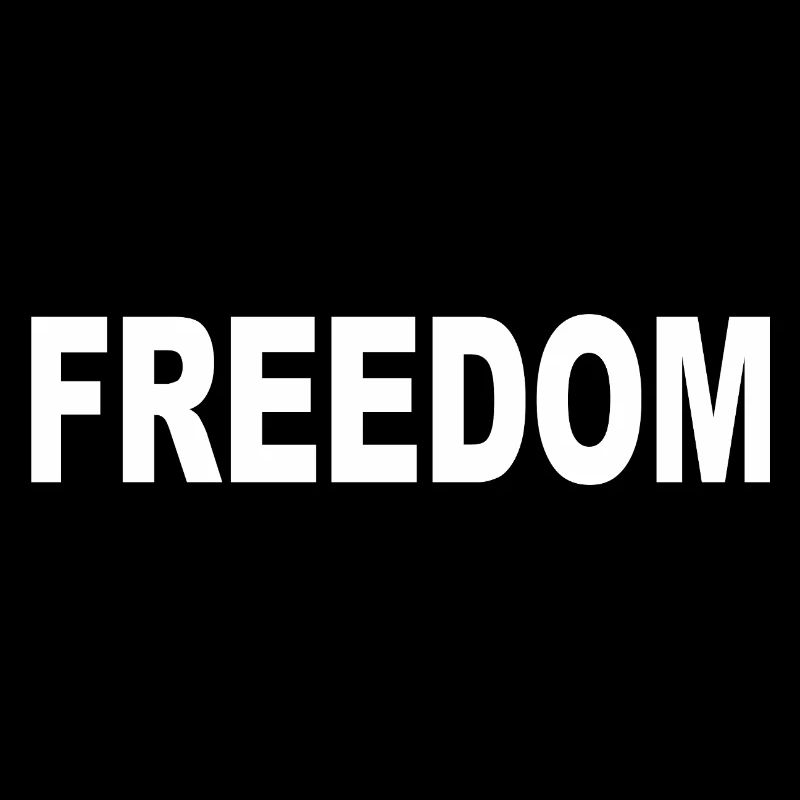 Freedom Typografie Statement Design