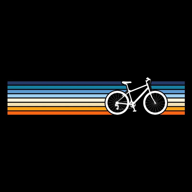 Retro Bicycle Pattern Fade