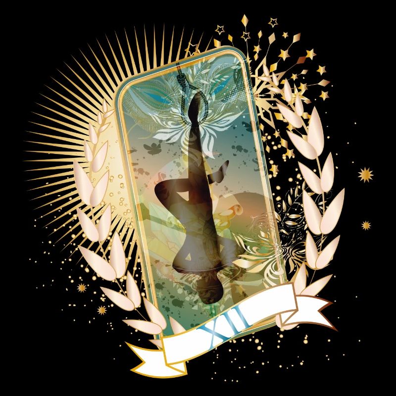 artfully Designed Tarot Card The Hanged