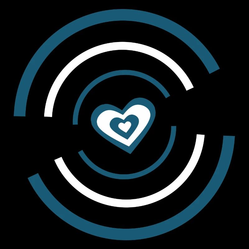 blaues Herz Valentinstag