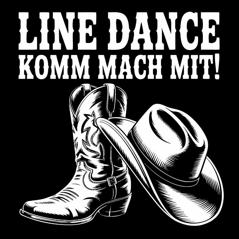 Line Dance Come join us! Cowboy Hat Western Boots