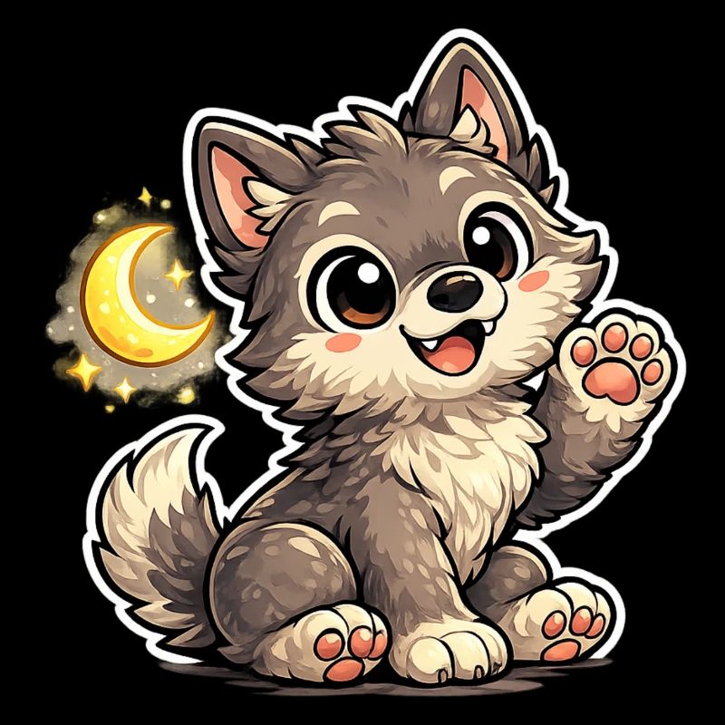 Mondnacht Wolfchen Cuddly Paw