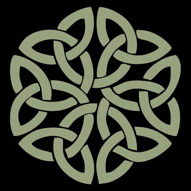 Nœud celtique entrelacé circulaire