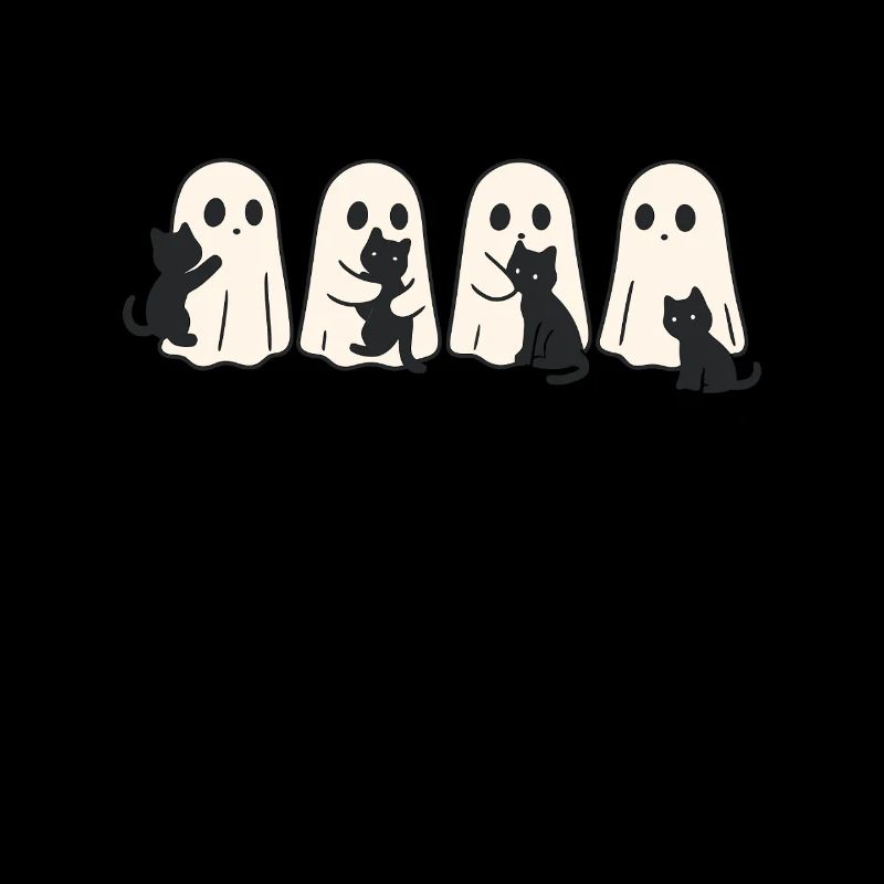 Ghost & Cat – Halloween Fun