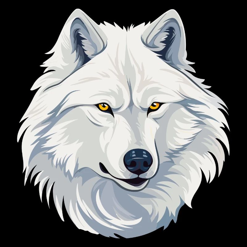 Weißer Wolf