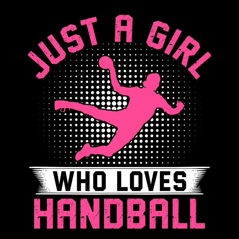 einfach ein Mädchen, das Handball liebt